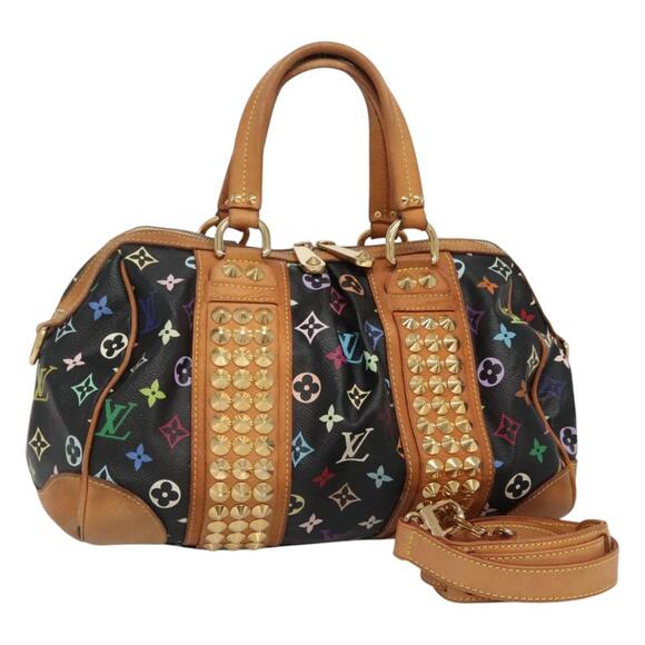 LOUIS VUITTON Monogram Multicolor Courtney MM Bag Black M45642 - Picture 1 of 16